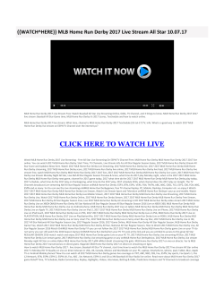 MLB Home Run Derby 2017 Live Stream All Star