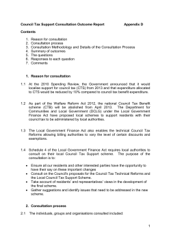 Consultation Outcome Report - London Borough of Havering