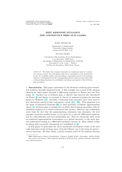 Best response dynamics for continuous zero