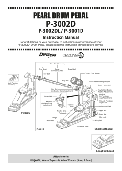 pearl drum pedal p-3002d