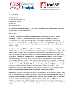 Final Comment Lettter in Response to ESSA RFI_NAESP and