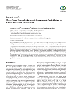 Three-Stage Dynamic Games of Government-Park