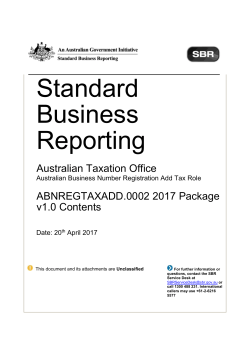 ATO ABNREGTAXADD.0002 2017 Package v1.0 Contents