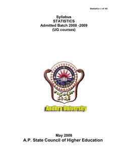apsche - Andhra University