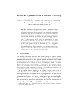 Byzantine Agreement with a Rational Adversary