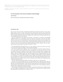 E Is for Everyone: The Case for Inclusive Game Design