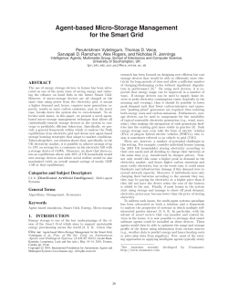 Agent-based Micro-Storage Management for the Smart