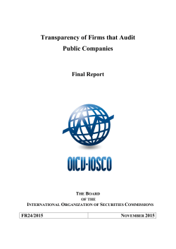 FR24/2015 Transparency of Firms that Audit Public Companies