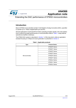 Extending the DAC performance of STM32 microcontrollers