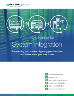 System Integration - UNICOM Engineering