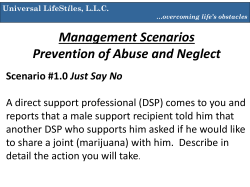 Prevention of Abuse and Neglect - Frank D. Lanterman Regional