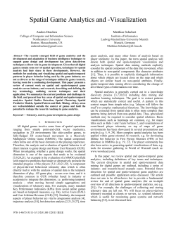 Spatial Game Analytics and -Visualization