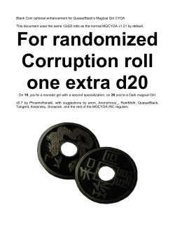 For randomized Corruption roll one extra d20