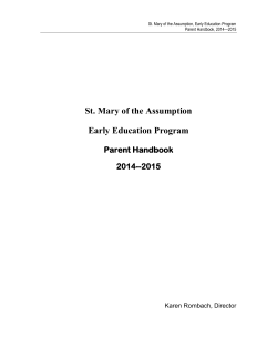 St. Mary of the Assumption Early Education Program