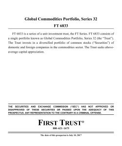 Global Commodities Portfolio, Series 32