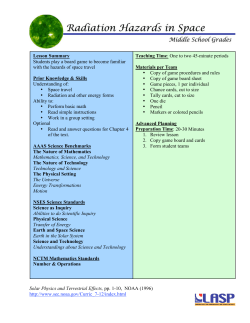 Lesson Summary Students play a board game to become familiar