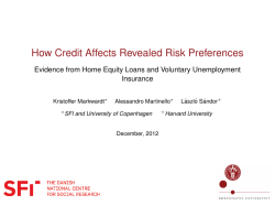 How Credit Affects Revealed Risk Preferences