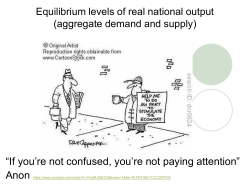 Macroeconomics: the measurement of macroeconomic performance