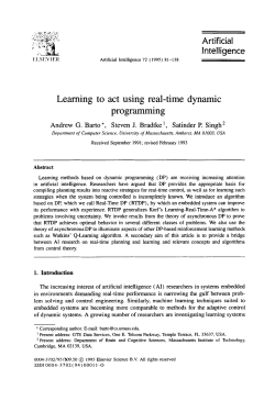 Learning to act using real