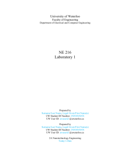 Lab 1 - Electrical and Computer Engineering
