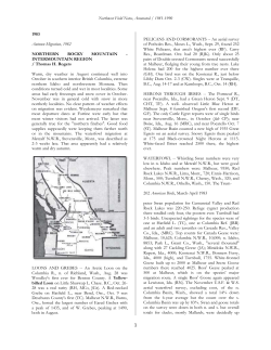 Northwest Field Notes, Annotated / 1981