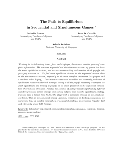 The Path to Equilibrium in Sequential and Simultaneous Games
