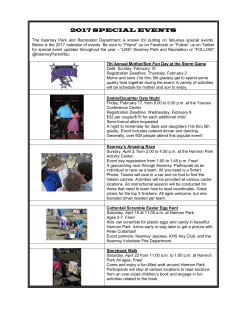 2017 special events