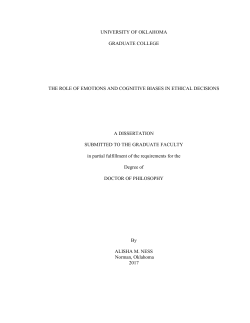 Confirmation Bias, Sensemaking Processes, and