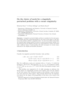 On the choice of mesh for a singularly perturbed problem with a