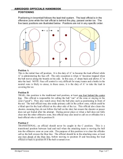 Broomball Officials Handbook