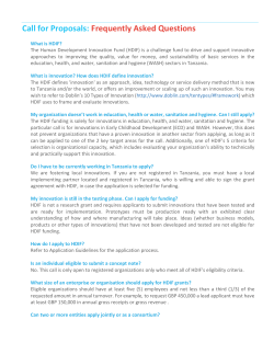 Frequently Asked Questions - Human Development Innovation Fund