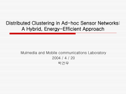 Distributed Clustering in Ad-hoc Sensor Networks: A