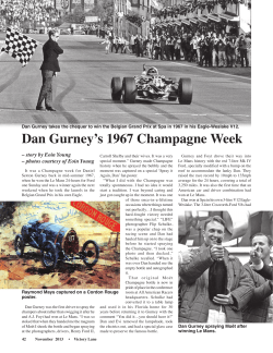 Dan Gurney`s 1967 Champagne Week