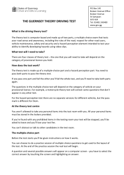the guernsey theory driving test