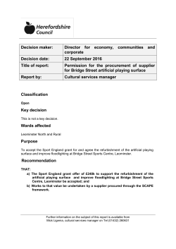 Bridge Street artificial playing surface 22Sep16 PDF 212 KB
