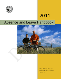 Absence and Leave Handbook