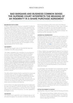 Bad bargains and business common sense - the