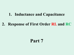 Natural Response of an RC circuit
