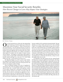 Maximize Your Social Security Benefits