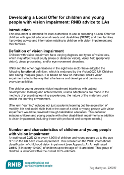 Developing a Local Offer for children and young people with