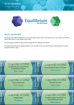 Equilibrium - The board game