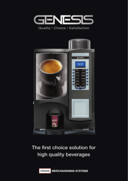 The first choice solution for high quality beverages