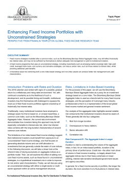 Enhancing Fixed Income Portfolios with Unconstrained Strategies