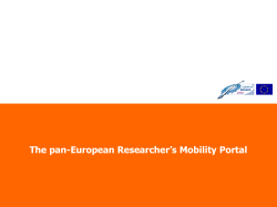The Human Factor, Mobility and Marie Curie Actions &icirc; The Answer?