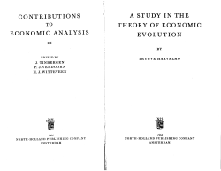 a study in the theory of economic evolution