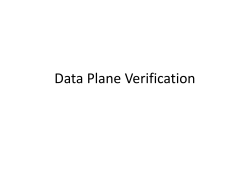 Data Plane Verification