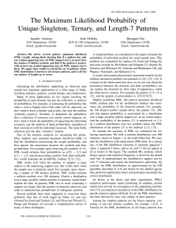 The Maximum Likelihood Probability of Unique