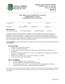 Appendix B Professional Staff Evaluation Form
