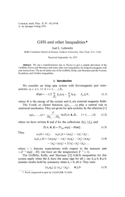 GHS and other Inequalities