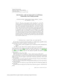 BOUNDARY CASE OF EQUALITY IN OPTIMAL LOEWNER